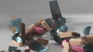 Kalos Rebuild sermon series frame Cinema 4D