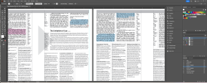 Text layout inside Adobe Illustrator